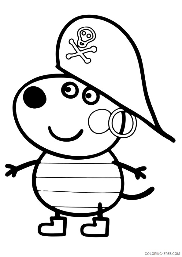peppa pig coloring pages danny dog Coloring4free