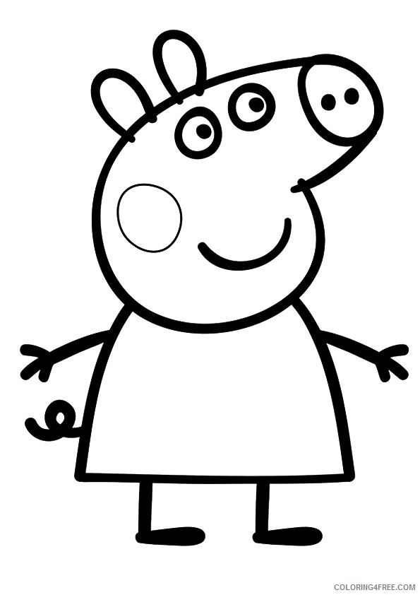 peppa pig coloring pages for kids Coloring4free