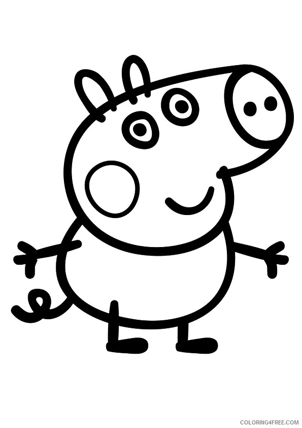 peppa pig coloring pages george Coloring4free