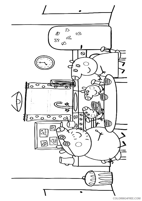 peppa pig coloring pages printable Coloring4free