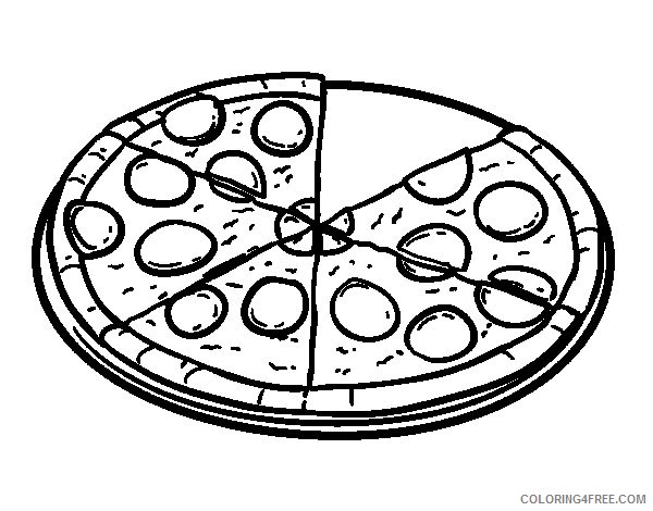 pepperoni pizza coloring pages Coloring4free