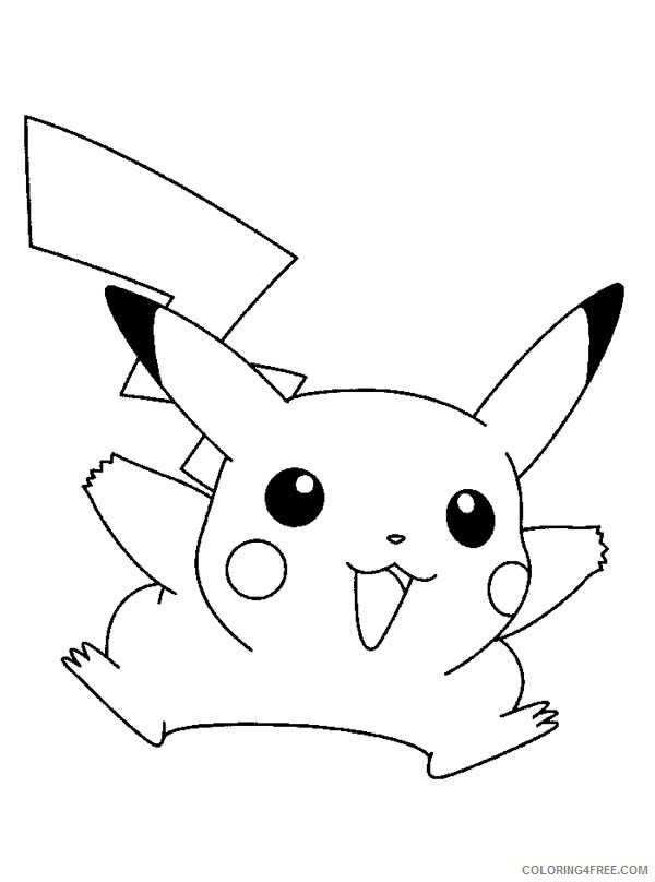 pikachu coloring pages funny Coloring4free
