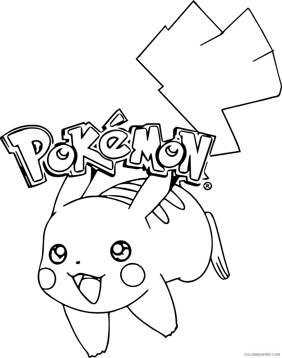 pikachu coloring pages pokemon Coloring4free