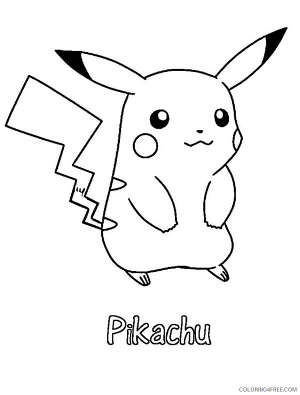 pikachu coloring pages to print Coloring4free