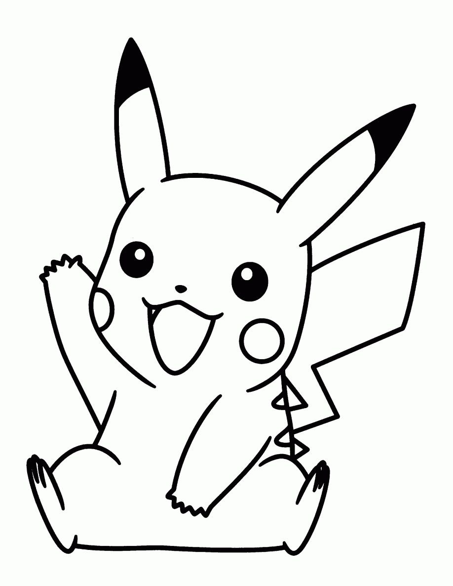 pikachu coloring pages wave Coloring4free