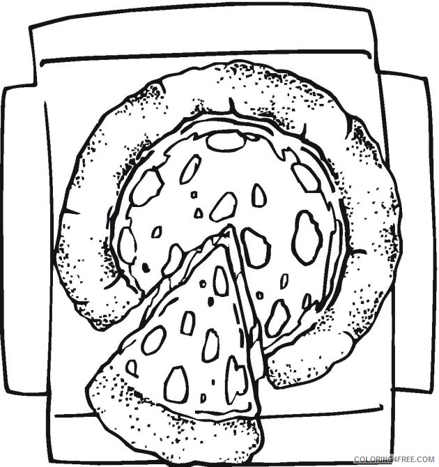 pizza coloring pages pizza in a box Coloring4free