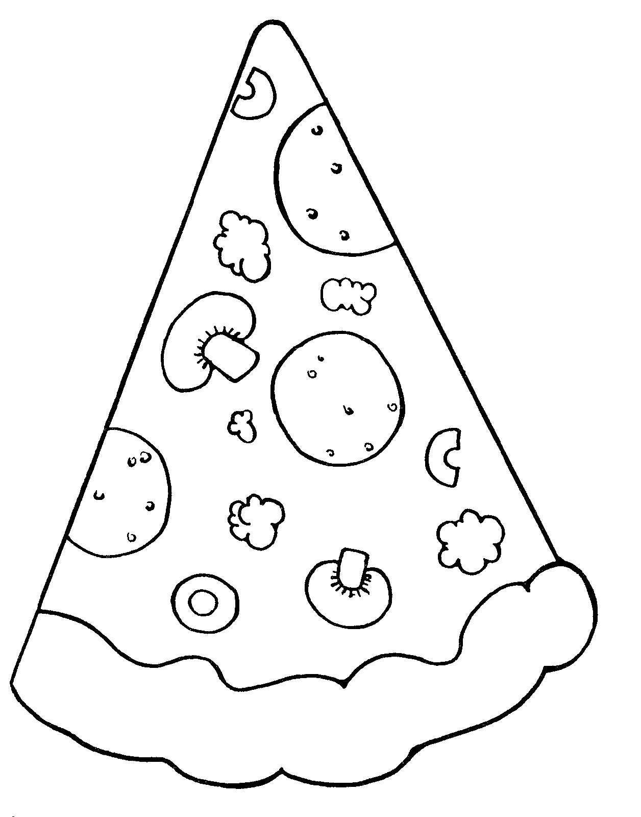 pizza slice coloring pages Coloring4free