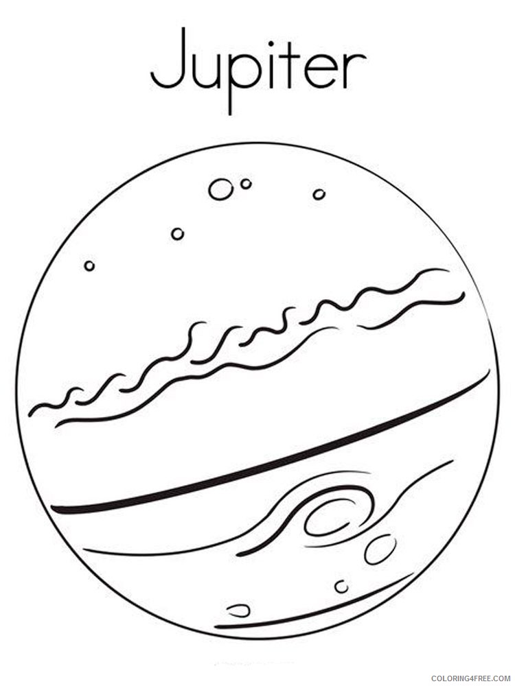 planet coloring pages jupiter Coloring4free
