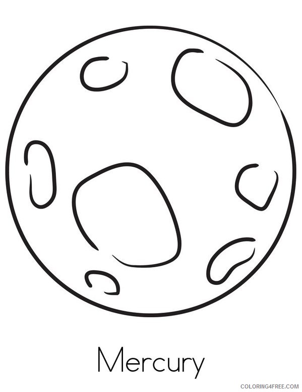 planet coloring pages mercury Coloring4free