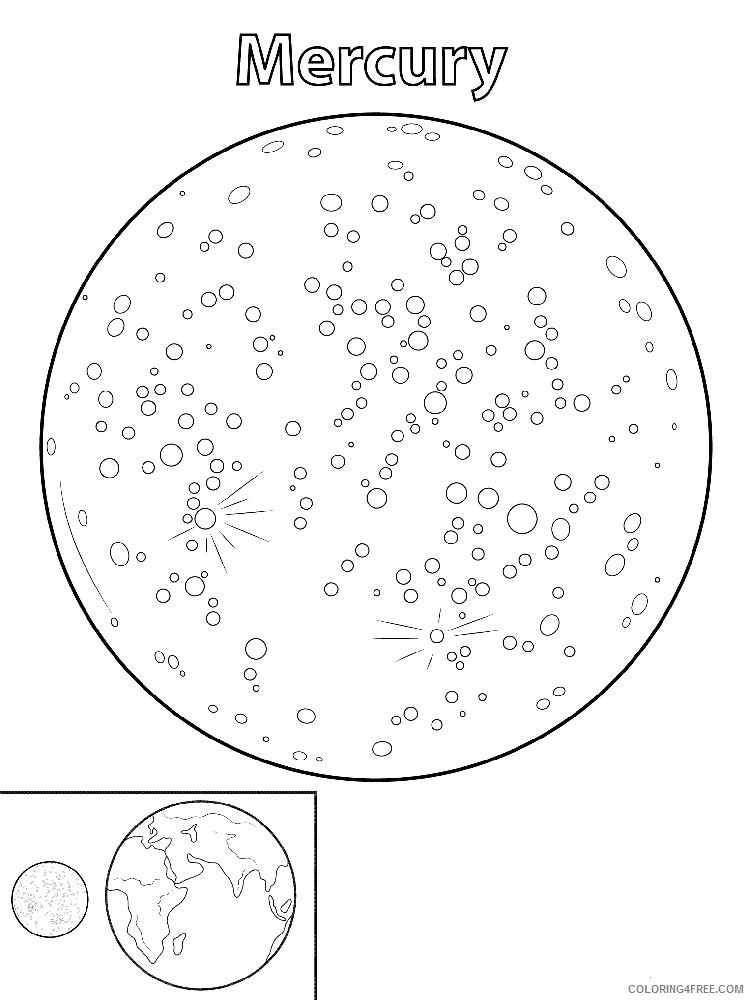 planet mercury coloring pages Coloring4free