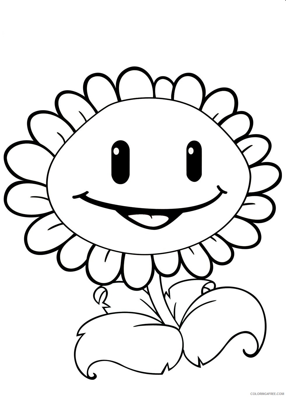 plants vs zombies coloring pages for kids Coloring4free