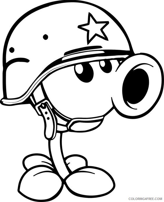 plants vs zombies coloring pages to print Coloring4free