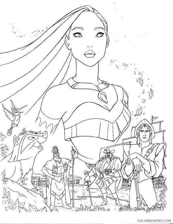 pocahontas coloring pages all characters Coloring4free