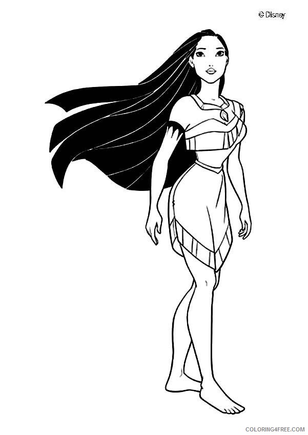 pocahontas coloring pages disney Coloring4free