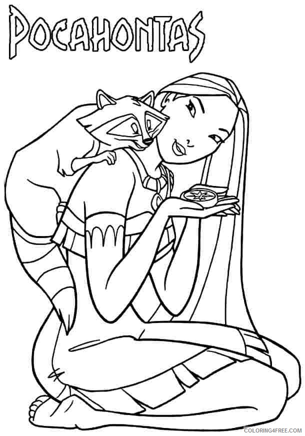 pocahontas coloring pages for kids Coloring4free