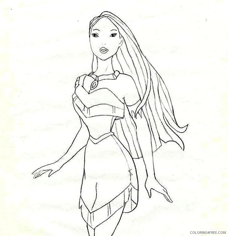 pocahontas coloring pages free to print Coloring4free