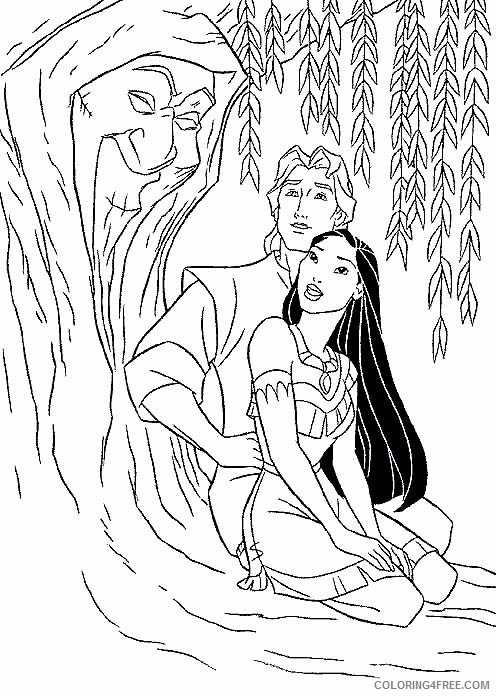 pocahontas coloring pages grandmother willow Coloring4free