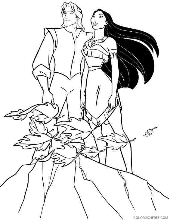 pocahontas coloring pages with john smith Coloring4free