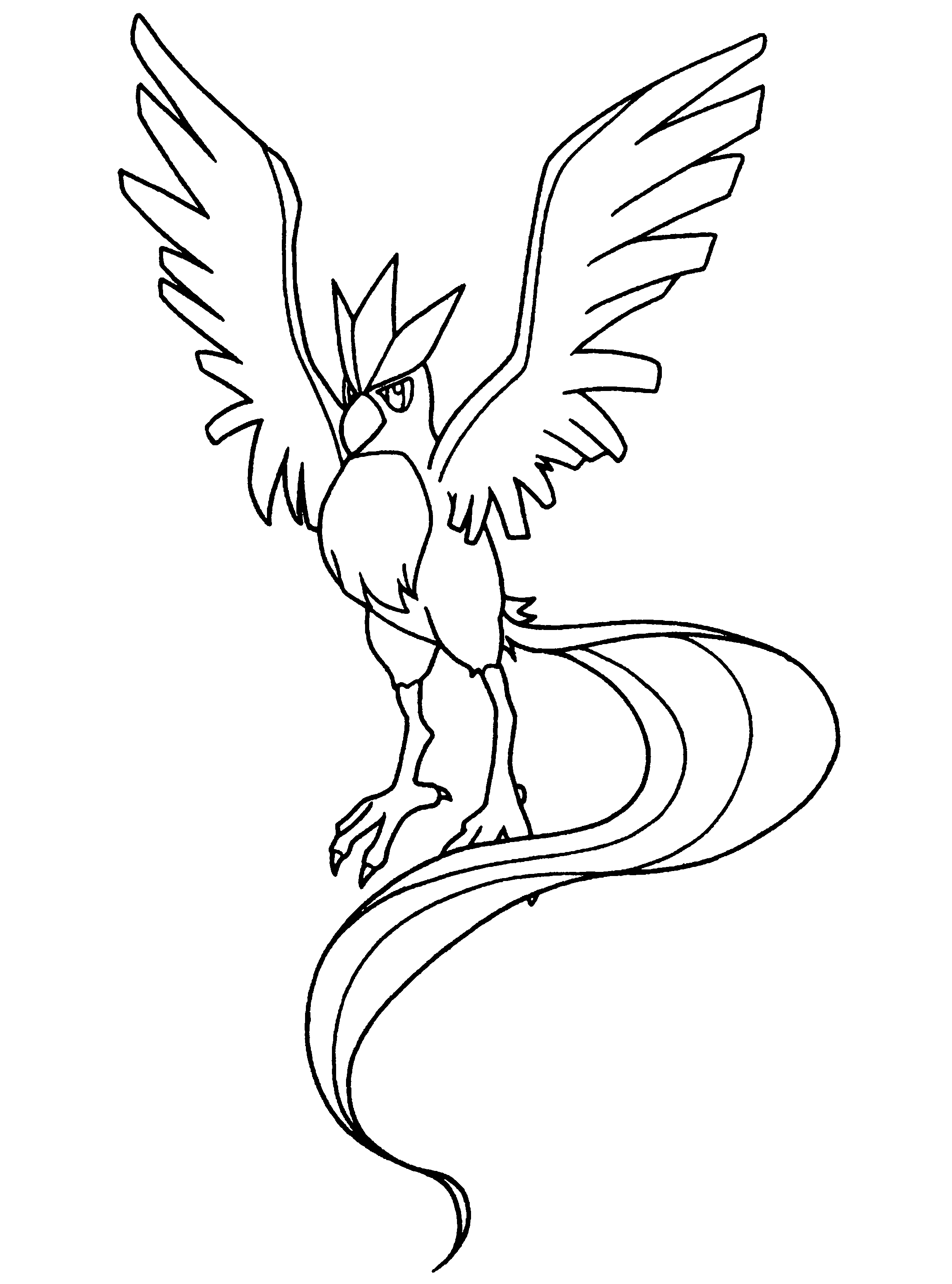 pokemon coloring pages articuno legendary birds Coloring4free
