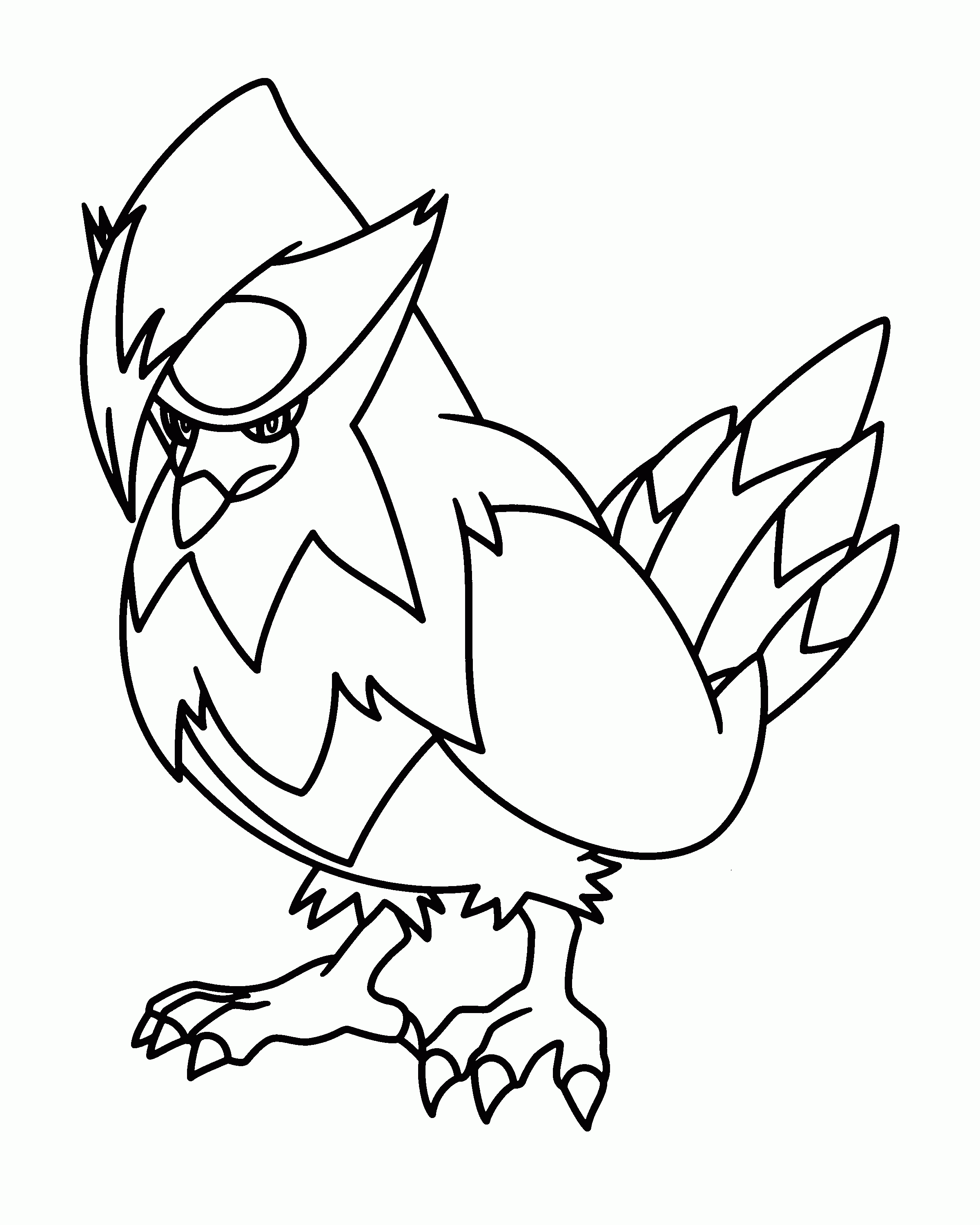 pokemon coloring pages birds pokemon Coloring4free