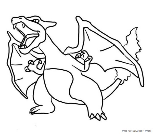 pokemon coloring pages charizard Coloring4free