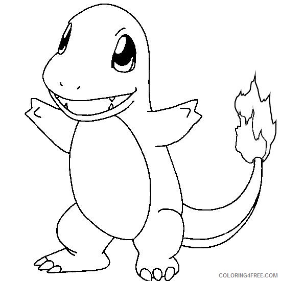 pokemon coloring pages charmander Coloring4free