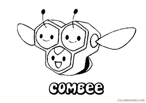 pokemon coloring pages combee Coloring4free
