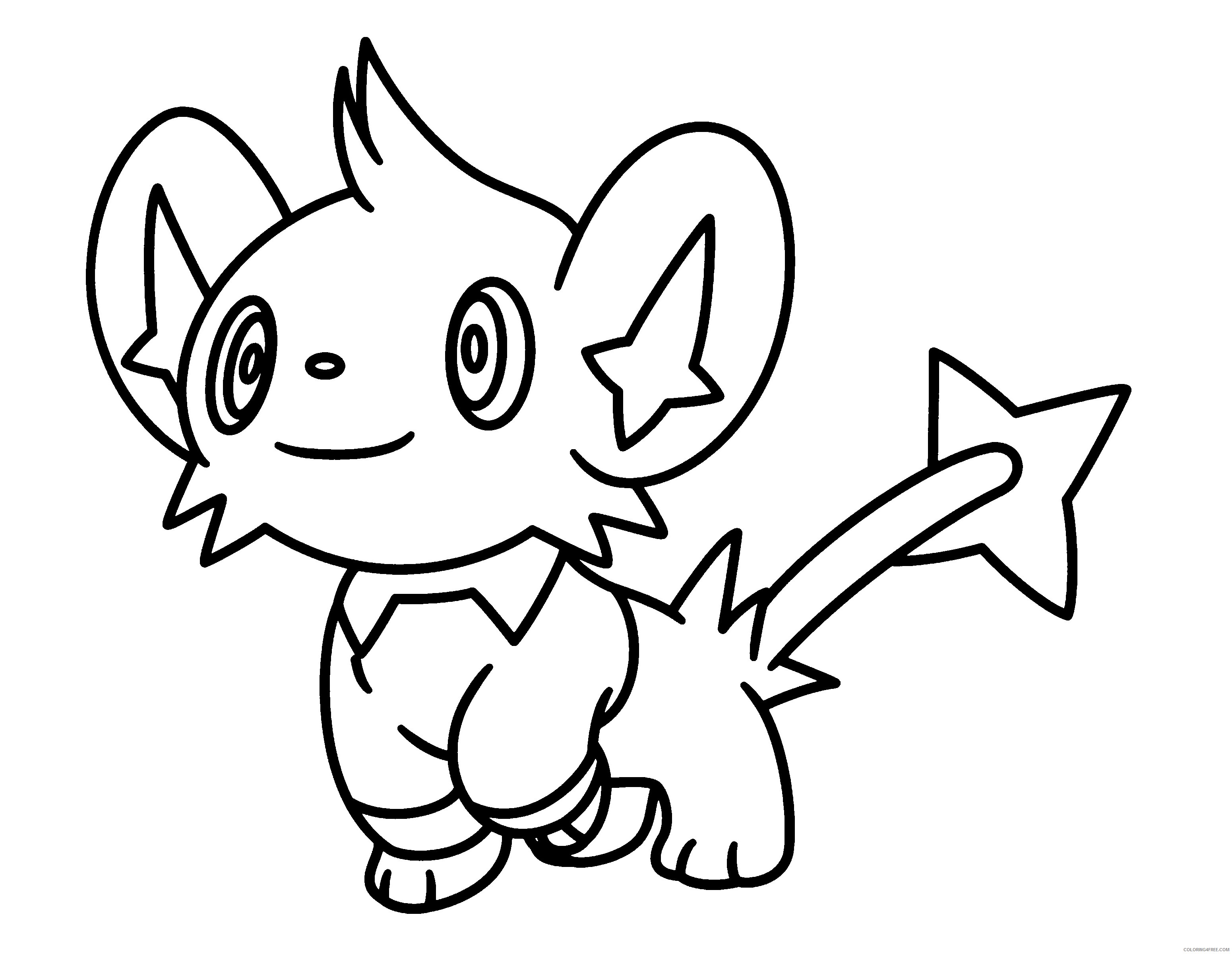 pokemon coloring pages shinx Coloring4free