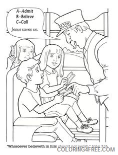 polar express coloring pages kids and conductor Coloring4free