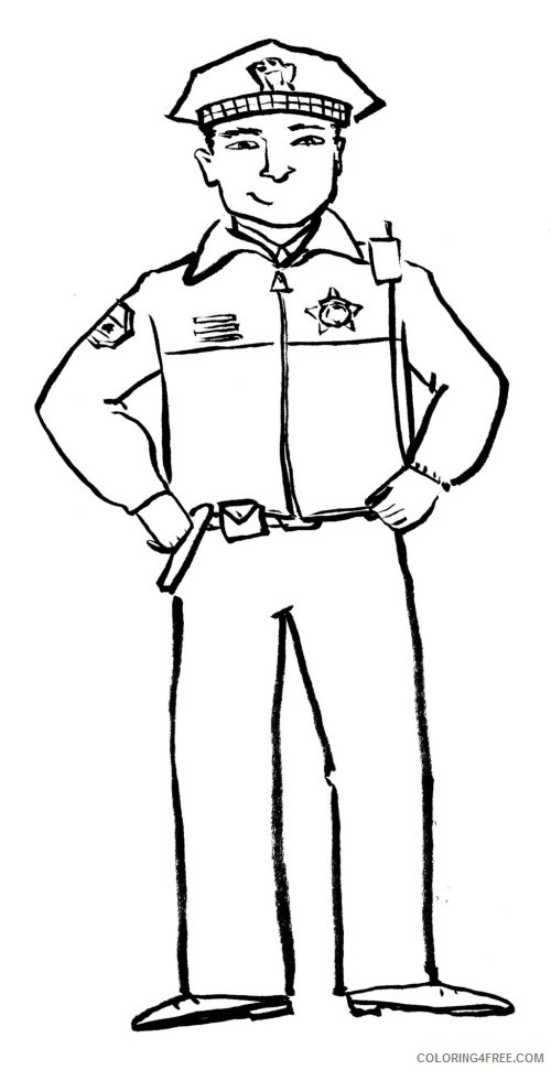 police coloring pages printable Coloring4free