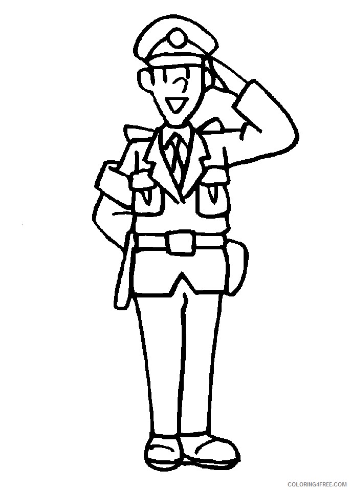 police coloring pages to print Coloring4free