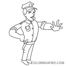police community helpers coloring pages Coloring4free