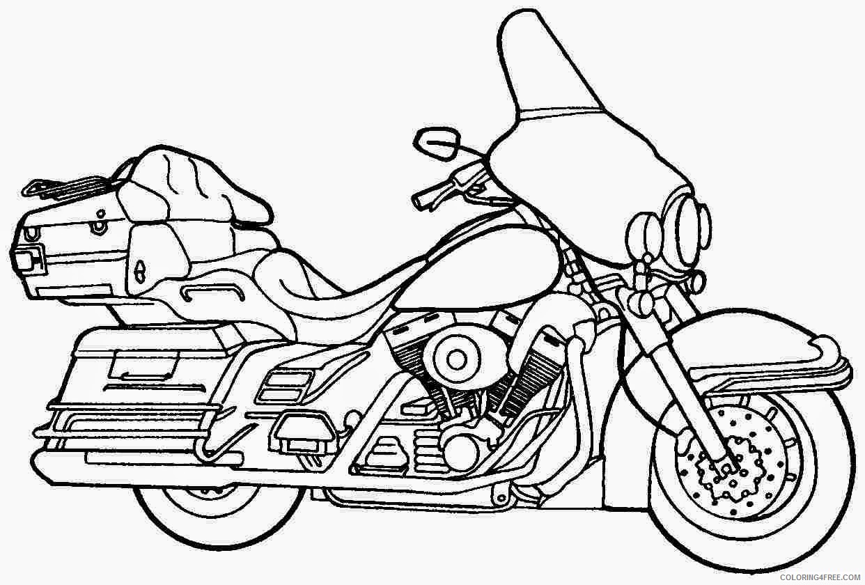 police motorcycle coloring pages Coloring4free