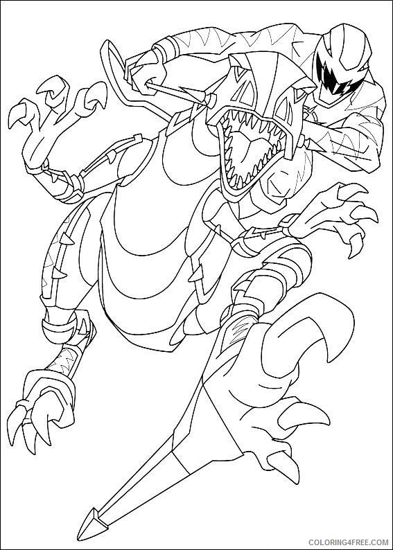 power ranger coloring pages dino thunder Coloring4free