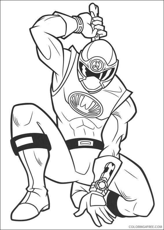 power ranger coloring pages red ninja storm Coloring4free