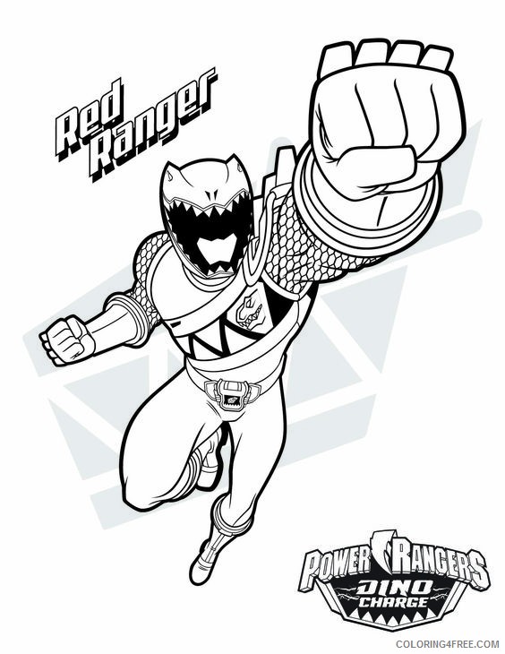 power ranger coloring pages red ranger Coloring4free