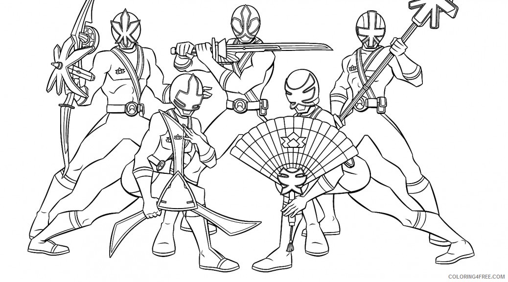 power ranger coloring pages samurai Coloring4free