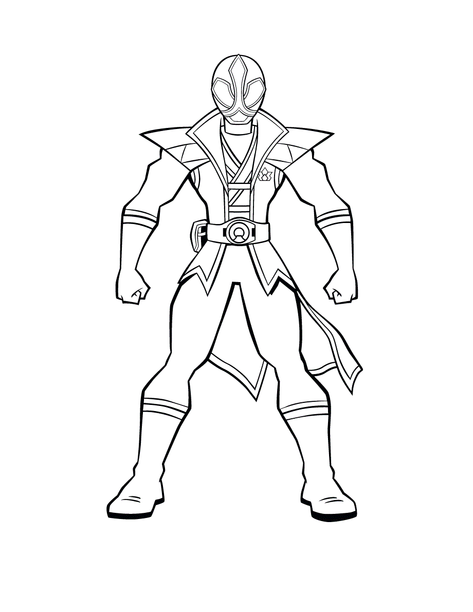 power ranger coloring pages super samurai red Coloring4free
