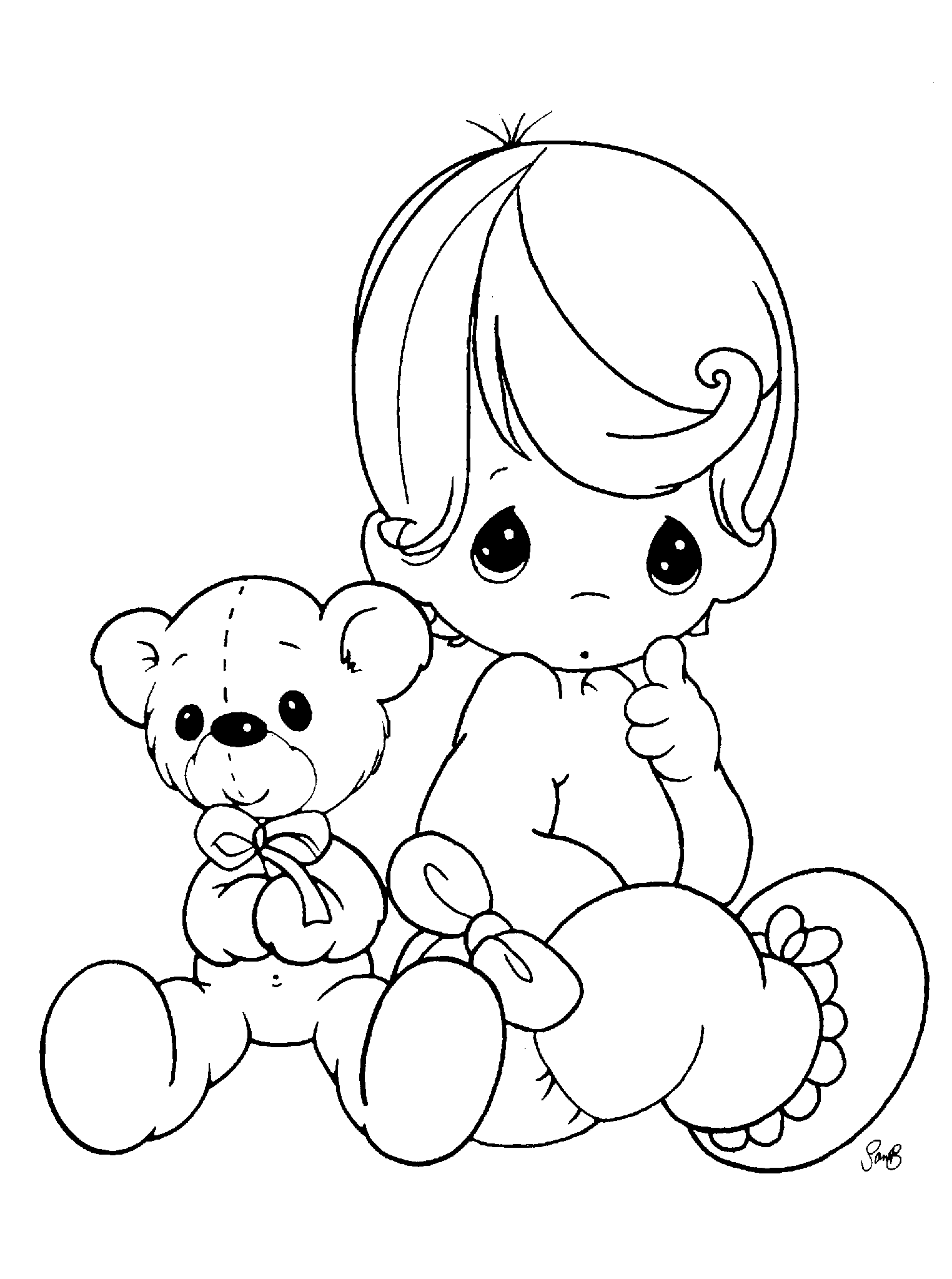 precious moments coloring pages free to print Coloring4free