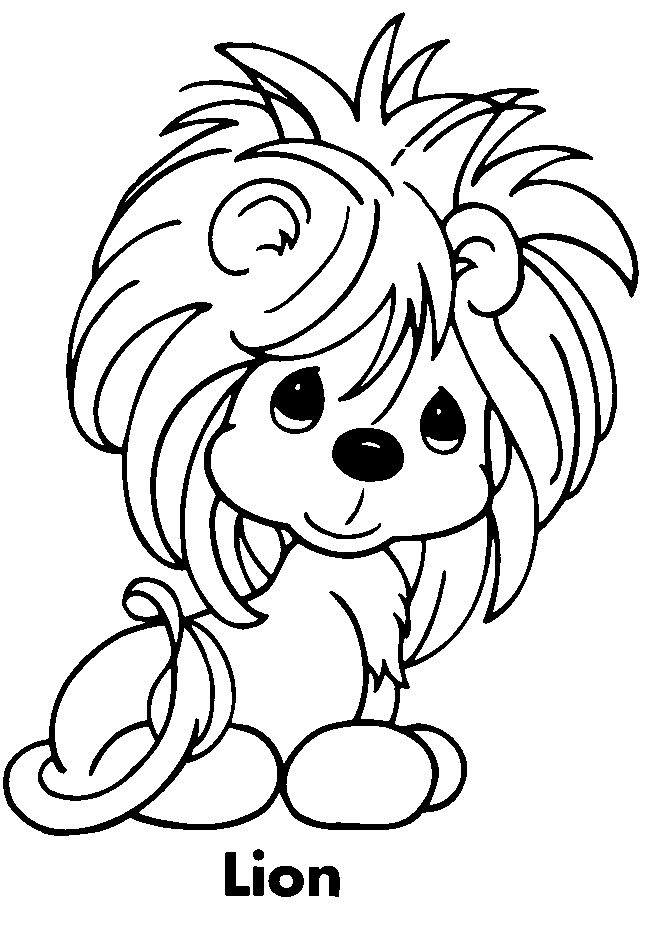 precious moments coloring pages lion Coloring4free
