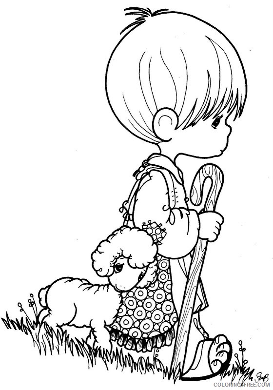 precious moments coloring pages religious Coloring4free