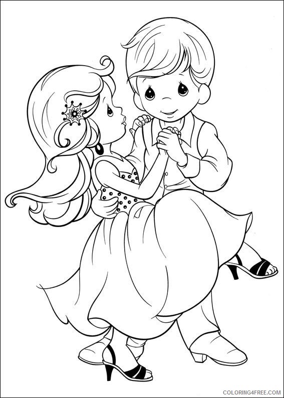 precious moments coloring pages wedding Coloring4free