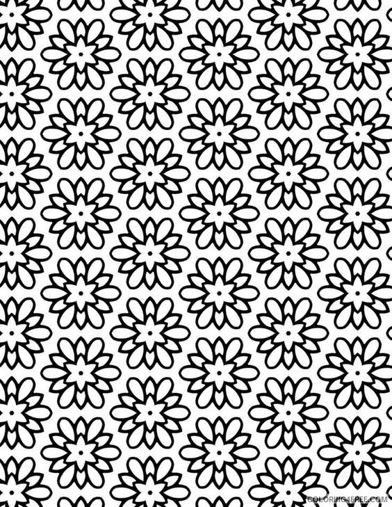 pretty coloring pages geometric Coloring4free