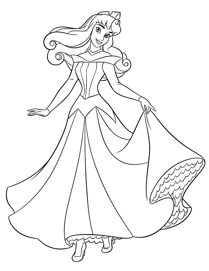 princess aurora coloring pages Coloring4free