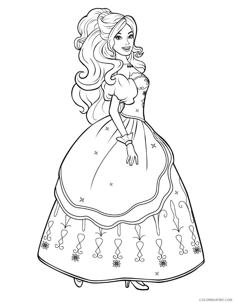 princess barbie coloring pages Coloring4free