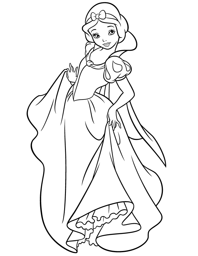 princess snow white coloring pages Coloring4free