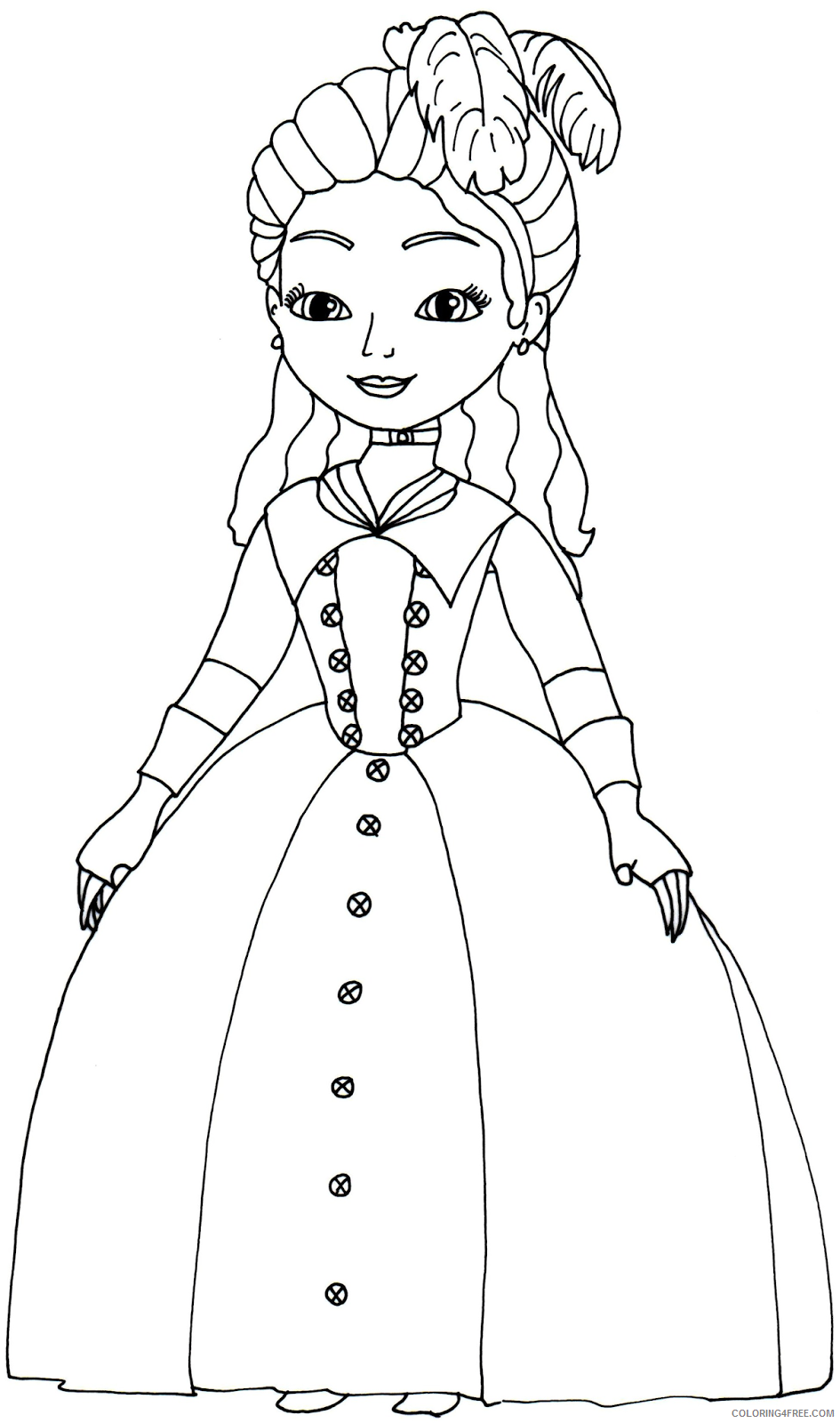 princess sofia coloring pages clio Coloring4free
