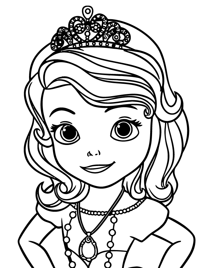 princess sofia coloring pages close up Coloring4free
