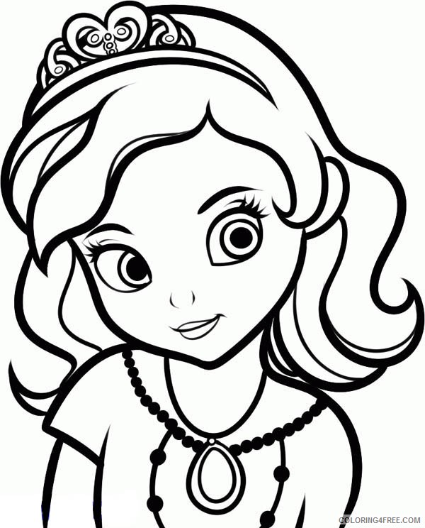 princess sofia coloring pages for girls Coloring4free