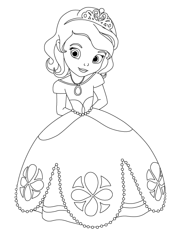 princess sofia coloring pages to print Coloring4free